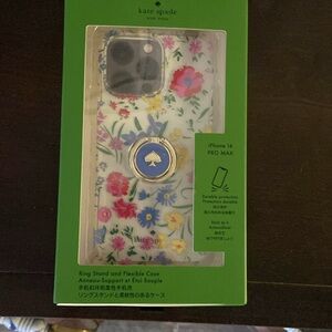 Kate Spade iPhone 14 PRO MAX Case with Ring Stand. Brand New, Unopened Box.
